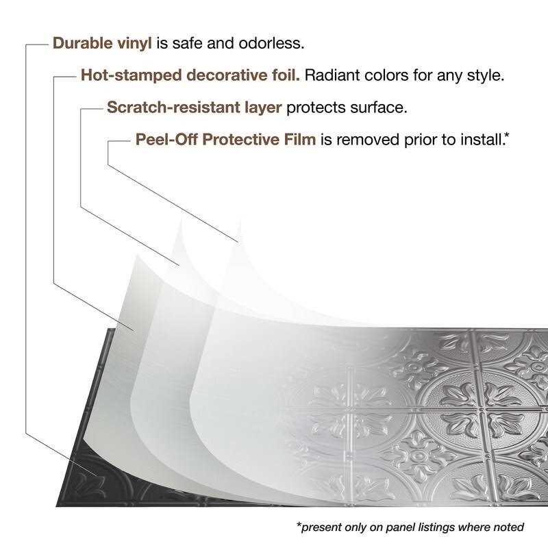 Fasade Dunes Vertical Decorative Vinyl 2ft x 2ft Glue Up Ceiling Tile - Image 5