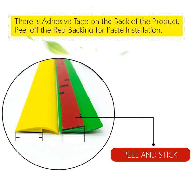 DAILISEN 9.84ft Vinyl Self Adhesive Overlap Threshold Reducer,Flooring Tile Laminate Border Transition Strip,Flat Carpet Rug Edging Strips - Image 4