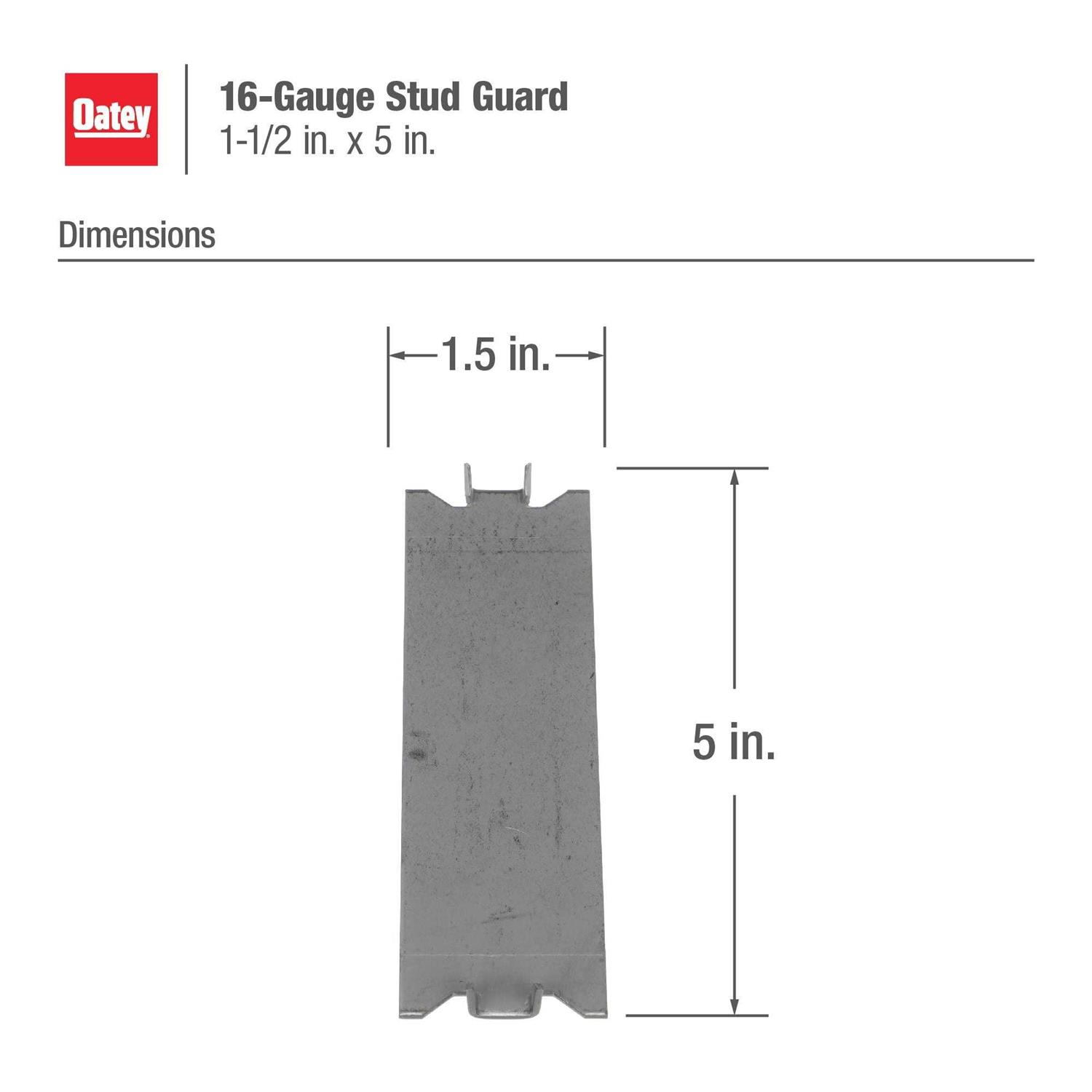 Oatey Self Nailing Stud Guard 16 Gauge - Image 4