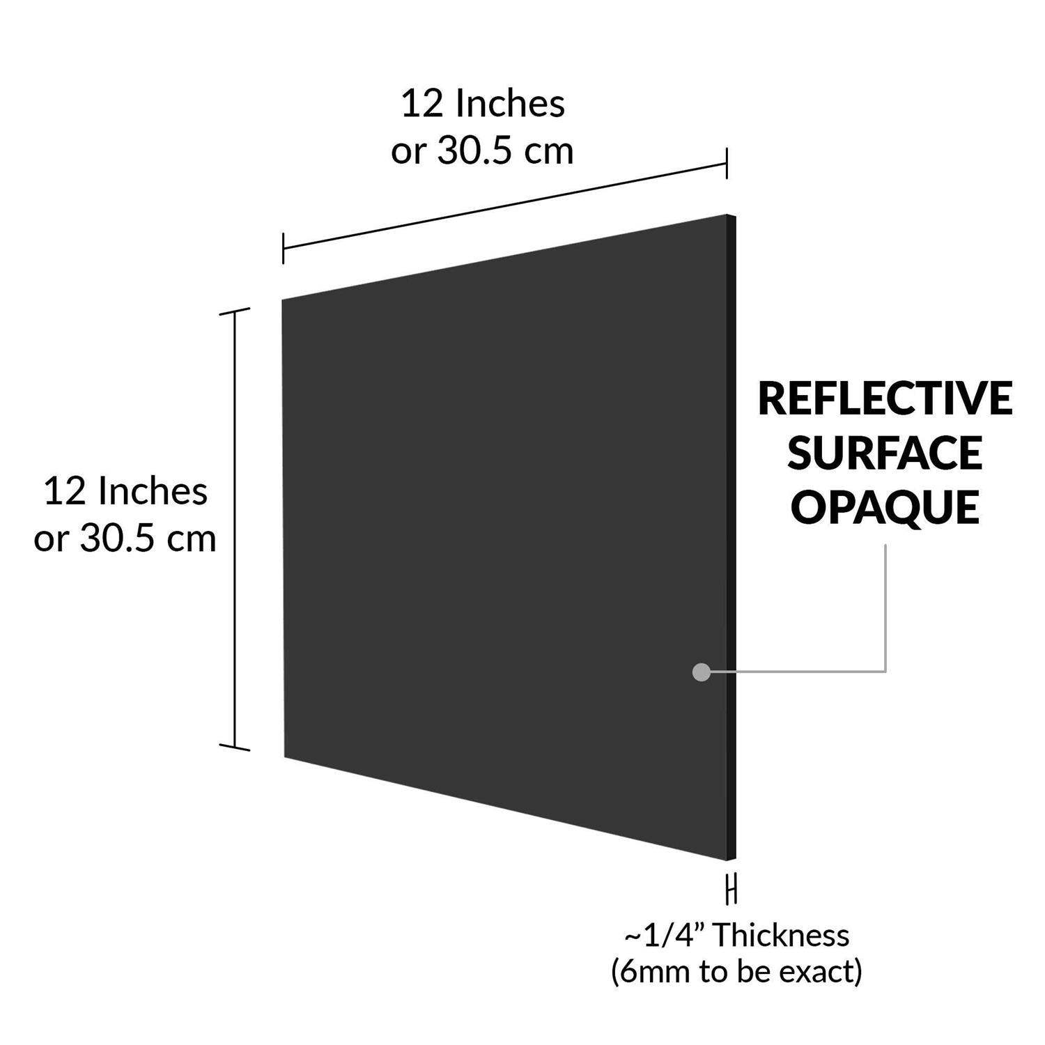 SimbaLux Acrylic Sheet Clear Cast Plexiglass 12” x 12” Square Panel Thick Transparent Plastic Plexi Glass Board with Protective - Image 5