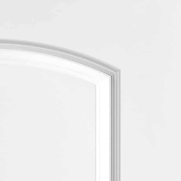 Masonite 80 in. 2 Panel Roman Round Top Hollow-Core Smooth Primed Composite Single Prehung Interior Door - Image 3