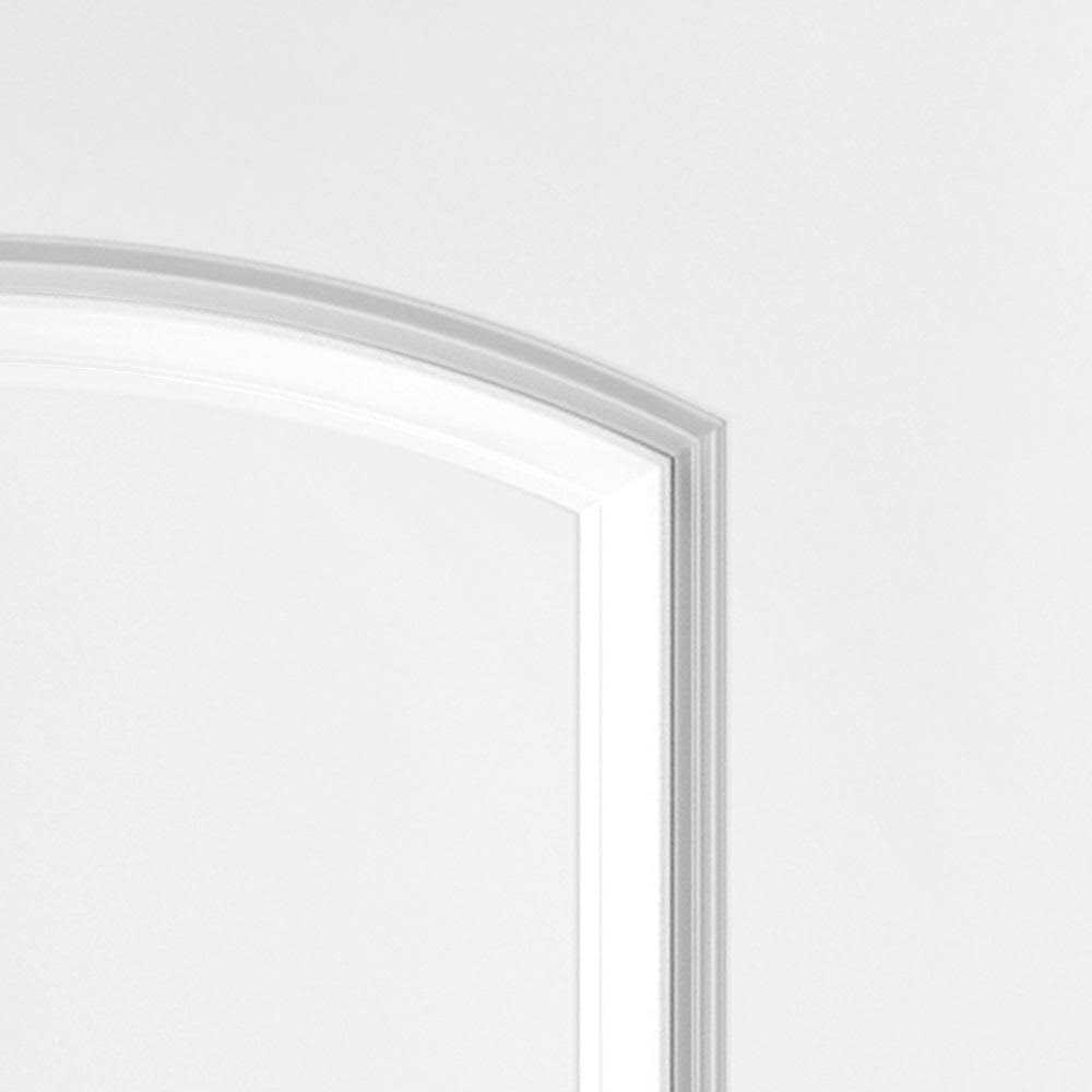 Masonite 80 in. 2 Panel Roman Round Top Hollow-Core Smooth Primed Composite Single Prehung Interior Door - Image 3