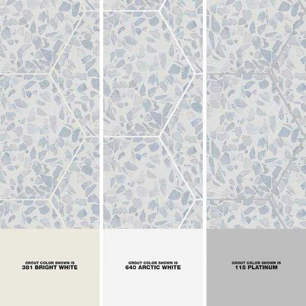 Ivy Hill Tile Fusion Hex Terrazzo 9.13 in. x 10.51 in. Matte Porcelain Floor and Wall Tile - Image 3