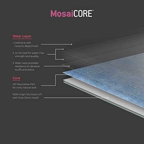 Lucida Mosaicore 8-13/16 Wide Smooth Noir Vinyl Tile Flooring SC-4159 - Image 5