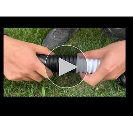 Extra 8 Ft Pipe with connector, 2 Inch Diameter, Use for NAACOO catch Basin's Other Side Drainage or Splicing Flexible Pipe Length - Image 4