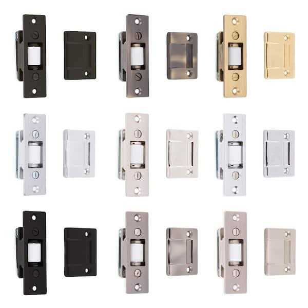 idh by St. Simons Solid Brass Heavy Duty Silent Roller Latch with Square Strike Finish 12017-10B - Image 3