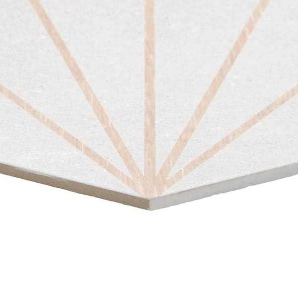 Ivy Hill Tile Klyda Beams 12.6 in. x 14.5 in. Matte Hexagon Porcelain Floor and Wall Tile - Image 3
