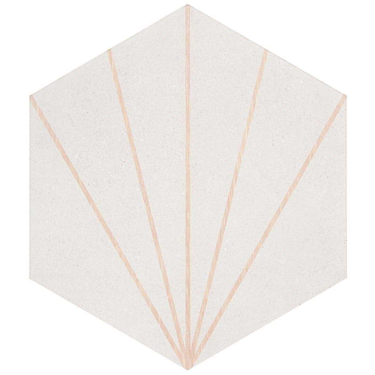 Ivy Hill Tile Klyda Beams 12.6 in. x 14.5 in. Matte Hexagon Porcelain Floor and Wall Tile - Image 5