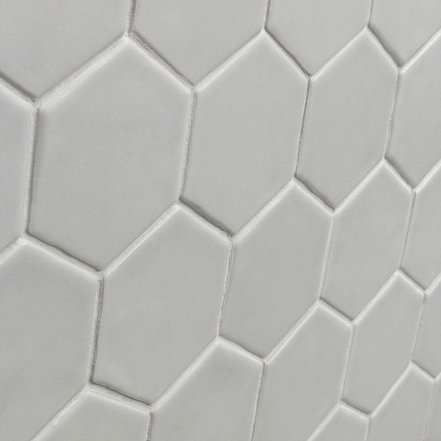 Ivy Hill Tile Maine Cement Hexagon Matte Ceramic Mosaic Floor and Wall Tile - Image 3