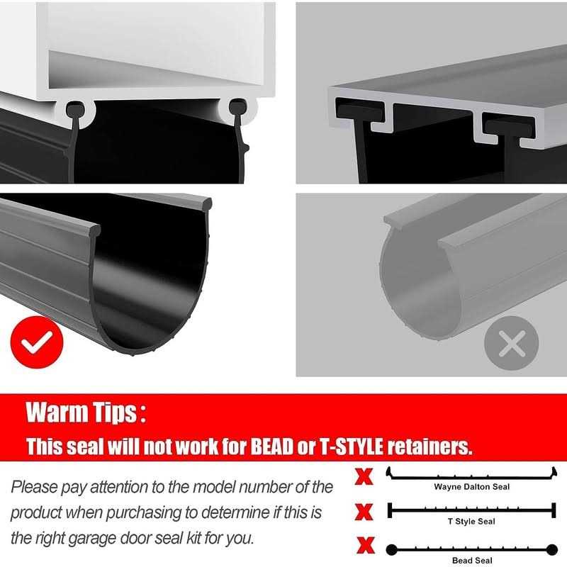 Kscjdg Replacement Wayne Dalton Garage Door Bottom Weather Seal 154448 for Weather Stripping Fit - Image 3