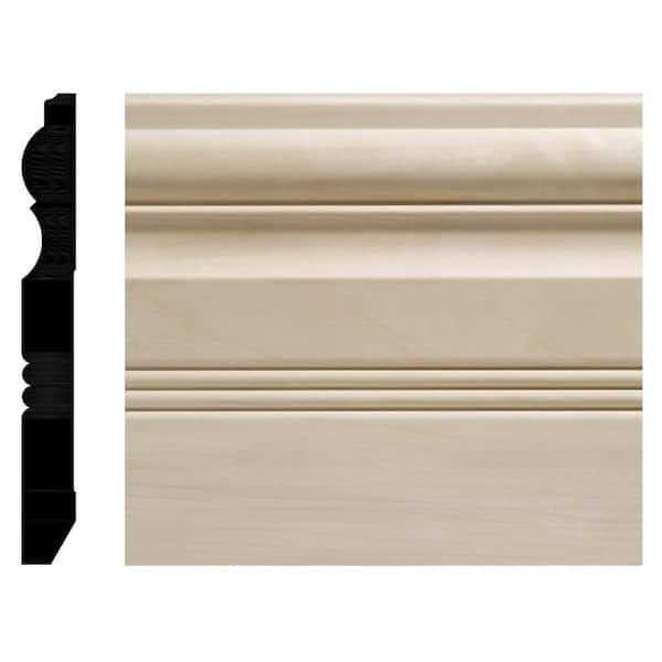 Ornamental Mouldings 15/32-in x 5-1/2-in x 8-ft Unfinished White Hard Baseboard Moulding in Brown OML30B-8FTWHW - Image 3