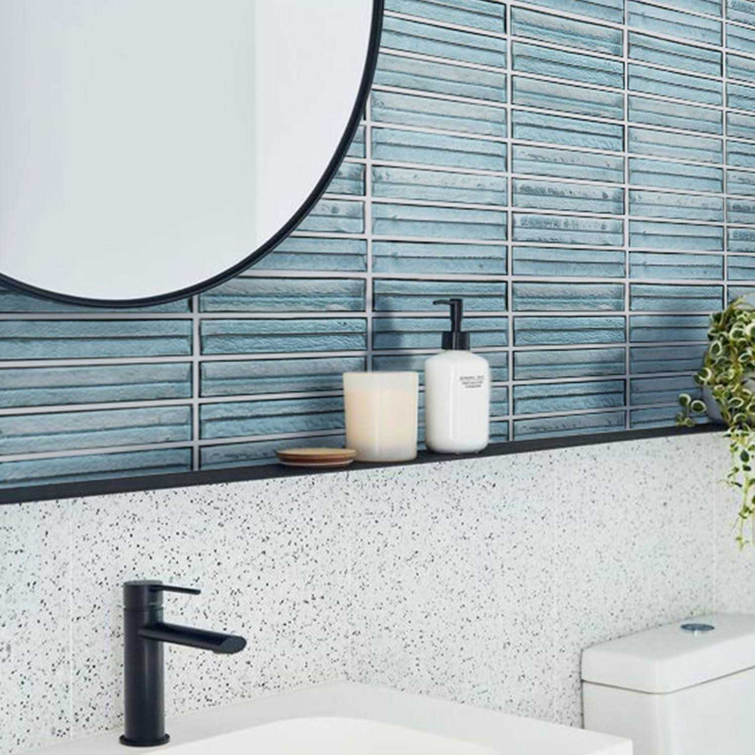 Ivy Hill Tile Tara 11.61 in. x 11.73 in. Stacked Glass Mosaic Tile - Image 3