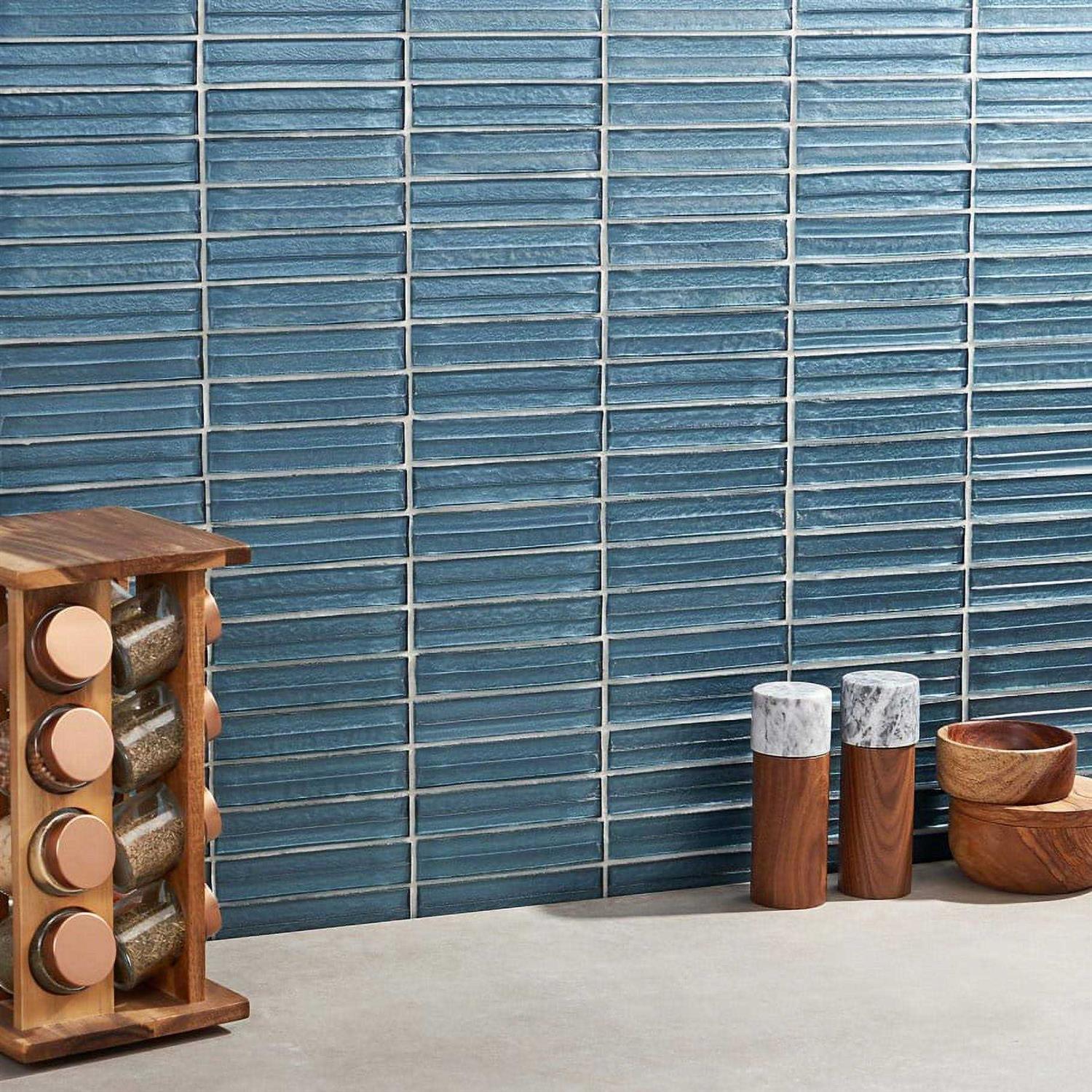 Ivy Hill Tile Tara 11.61 in. x 11.73 in. Stacked Glass Mosaic Tile - Image 5