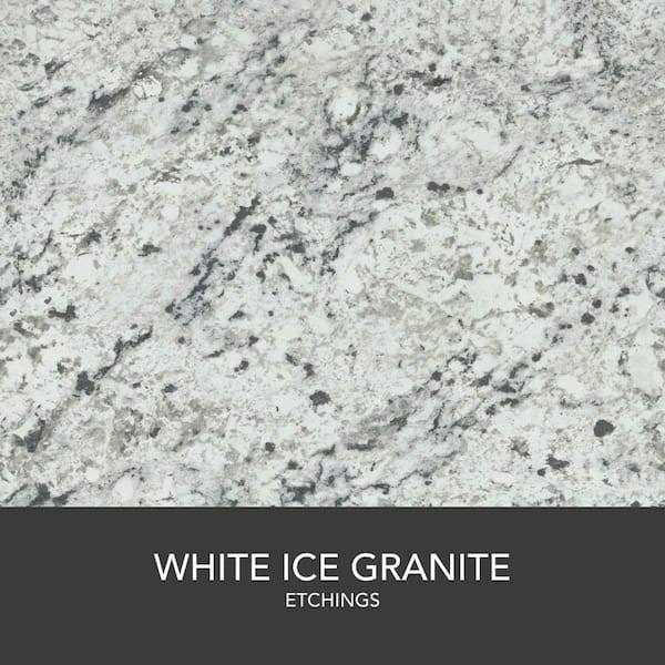 Hampton Bay Cream Laminate Countertop Kit with Eased Edge in White Ice Granite - Image 4