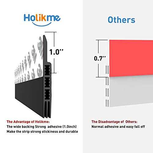 Holikme Door Draft Stopper Under Door Draft Blocker Insulator Door Sweep Weather Stripping Noise Stopper Strong Adhesive - Image 5