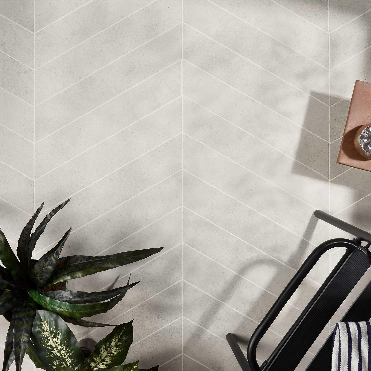 Iris Chevron 3.93 in. x 20.86 in. Matte Porcelain Floor and Wall Tile Ivy Hill Tile - Image 5