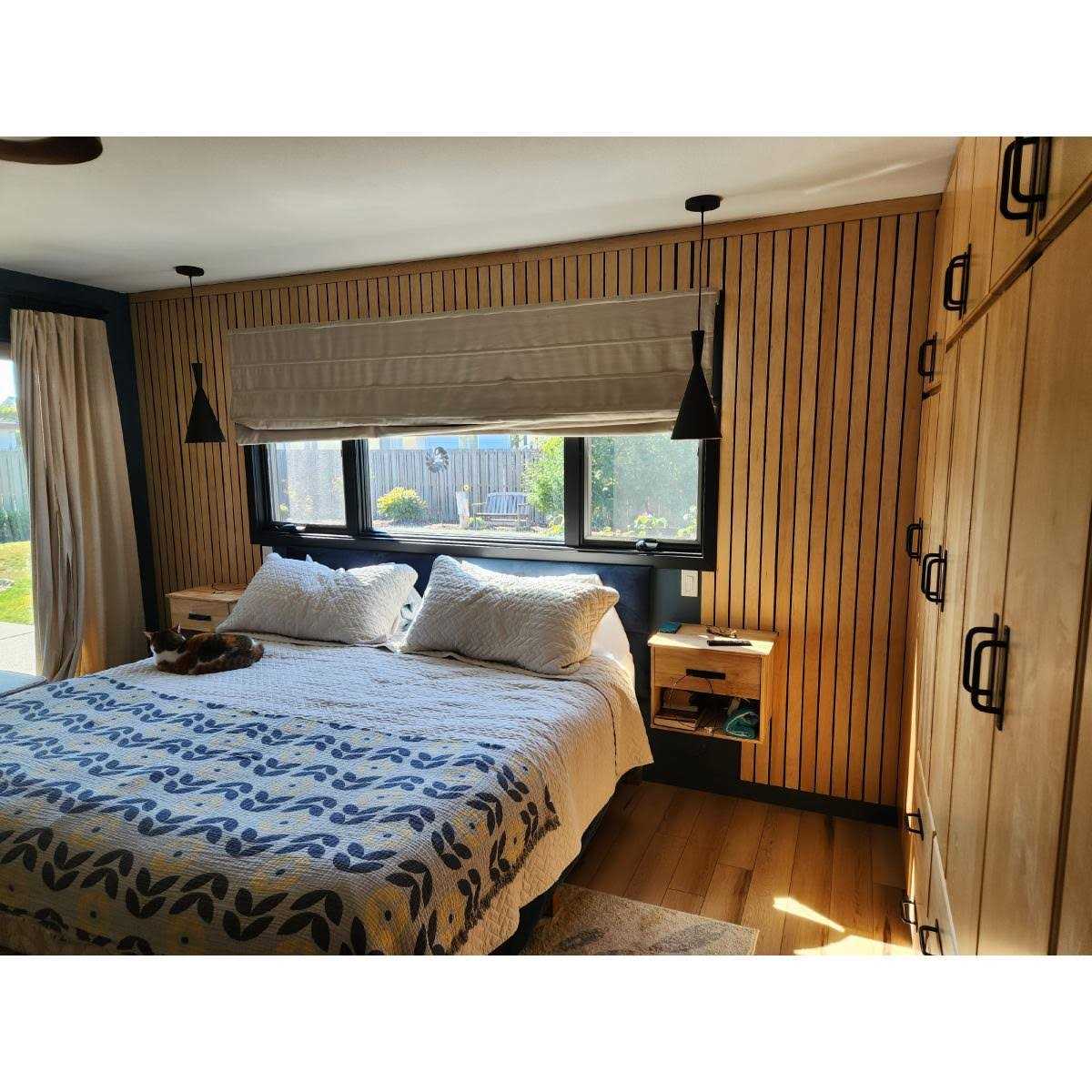 Ekena Millwork Adjustable Wood Slat Wall Panel Kit Slats - Image 3