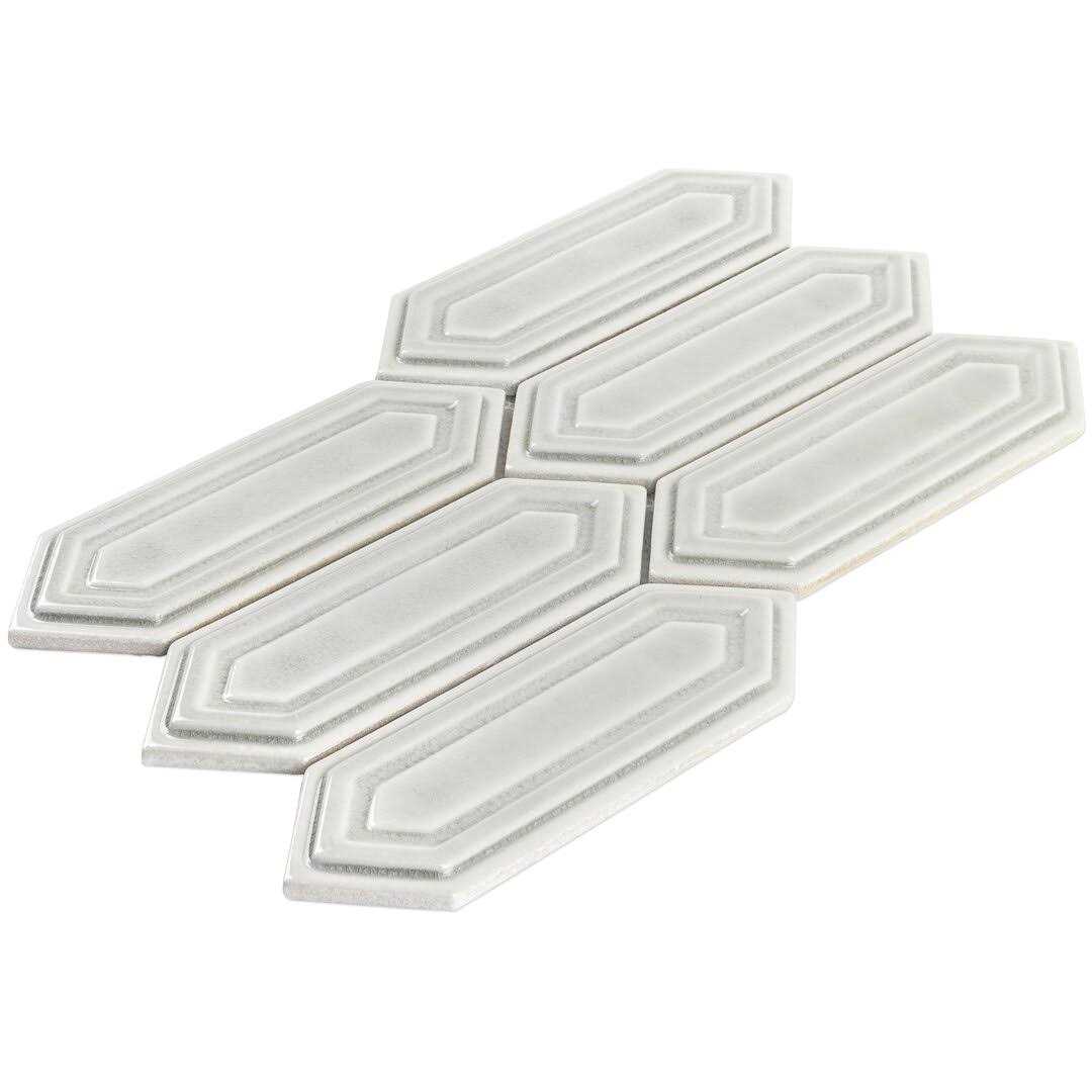 Delphi Hexagon 3 x 9 Straight Edge Ceramic Mosaic Sheet Tile Ivy Hill Tile - Image 4
