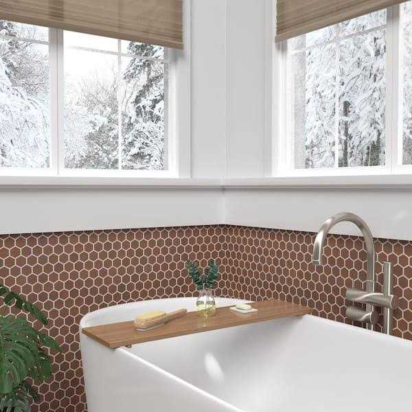 Marazzi Moroccan Concrete 10 in. x 11 in. Glazed Ceramic Hexagon Mosaic Tile - Image 4
