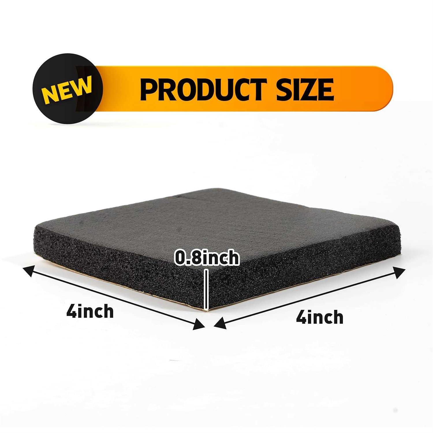 HOMcHEK Foam Padding Sheet 34 Thick With Adhesive Backing Neoprene Insulation Foam High Density Stick Firmly For Furniture Cars Speakers - Image 3