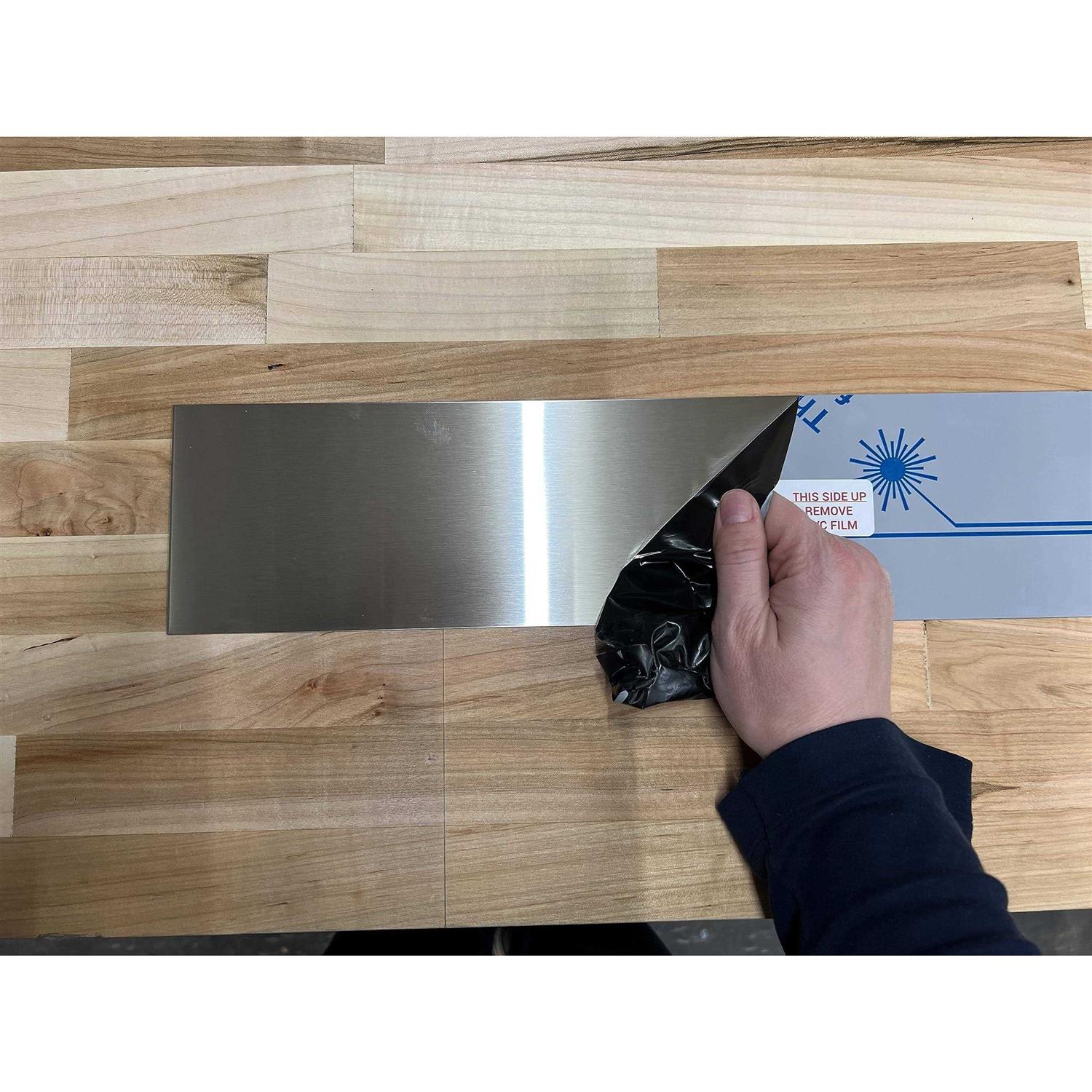 Epic qt 304 Brushed Stainless Steel Finishing Sheet Metal Gap Filler Trim Strip - Image 3