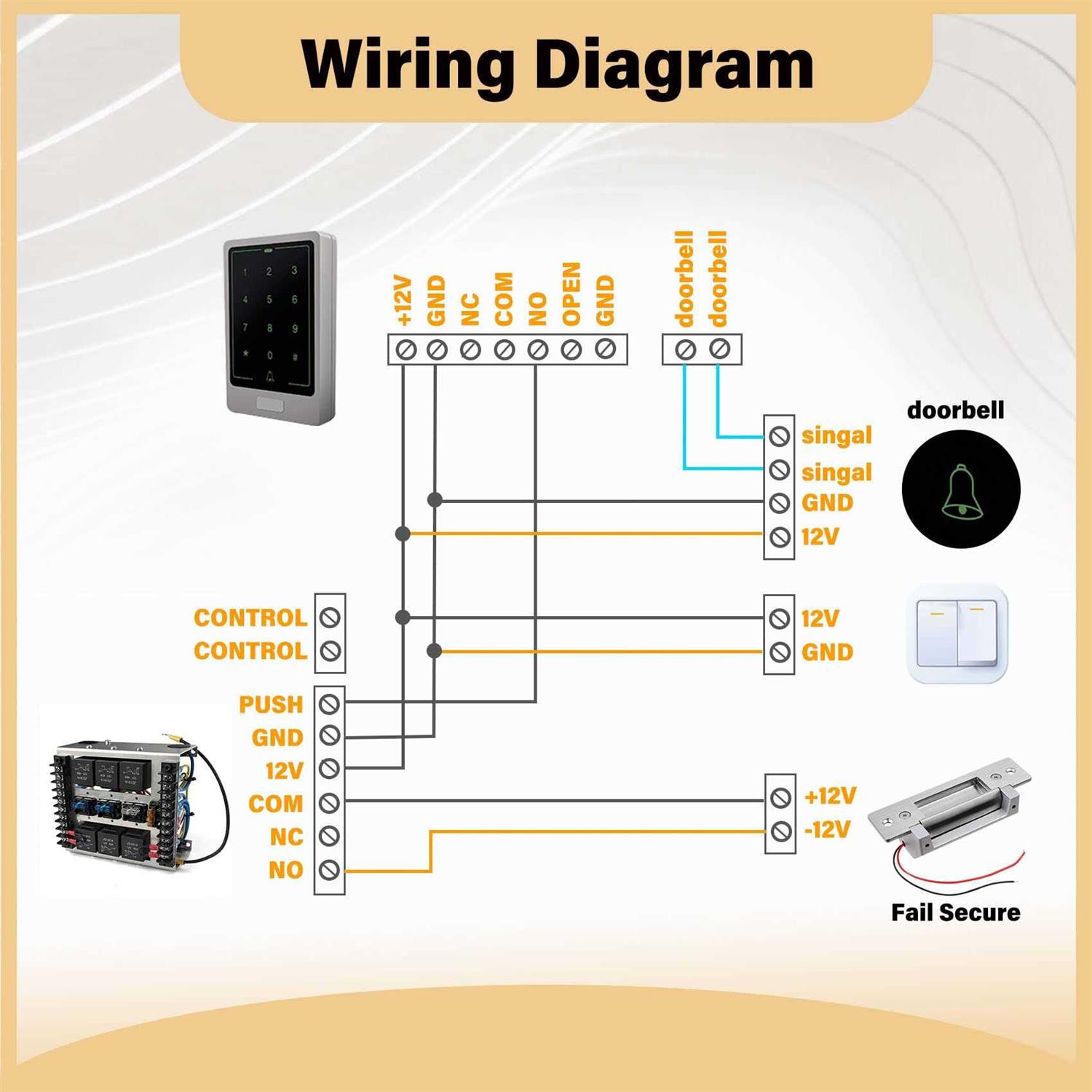 Heavy Duty Electric Door Strike Lock,ANSI Standard Fail-Secure/Fail-Safe Electric Strike Lock for Door Access Control System,for Cylindrical or - Image 3