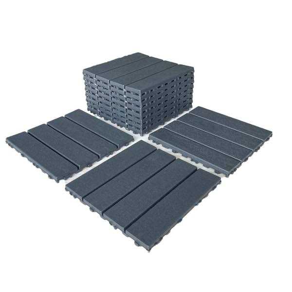 12 in. x 12 in. x 0.75 in. Outdoor Interlocking Polypropylene and Flooring Tiles - Image 3