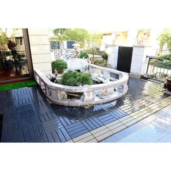 12 in. x 12 in. x 0.75 in. Outdoor Interlocking Polypropylene and Flooring Tiles - Image 4