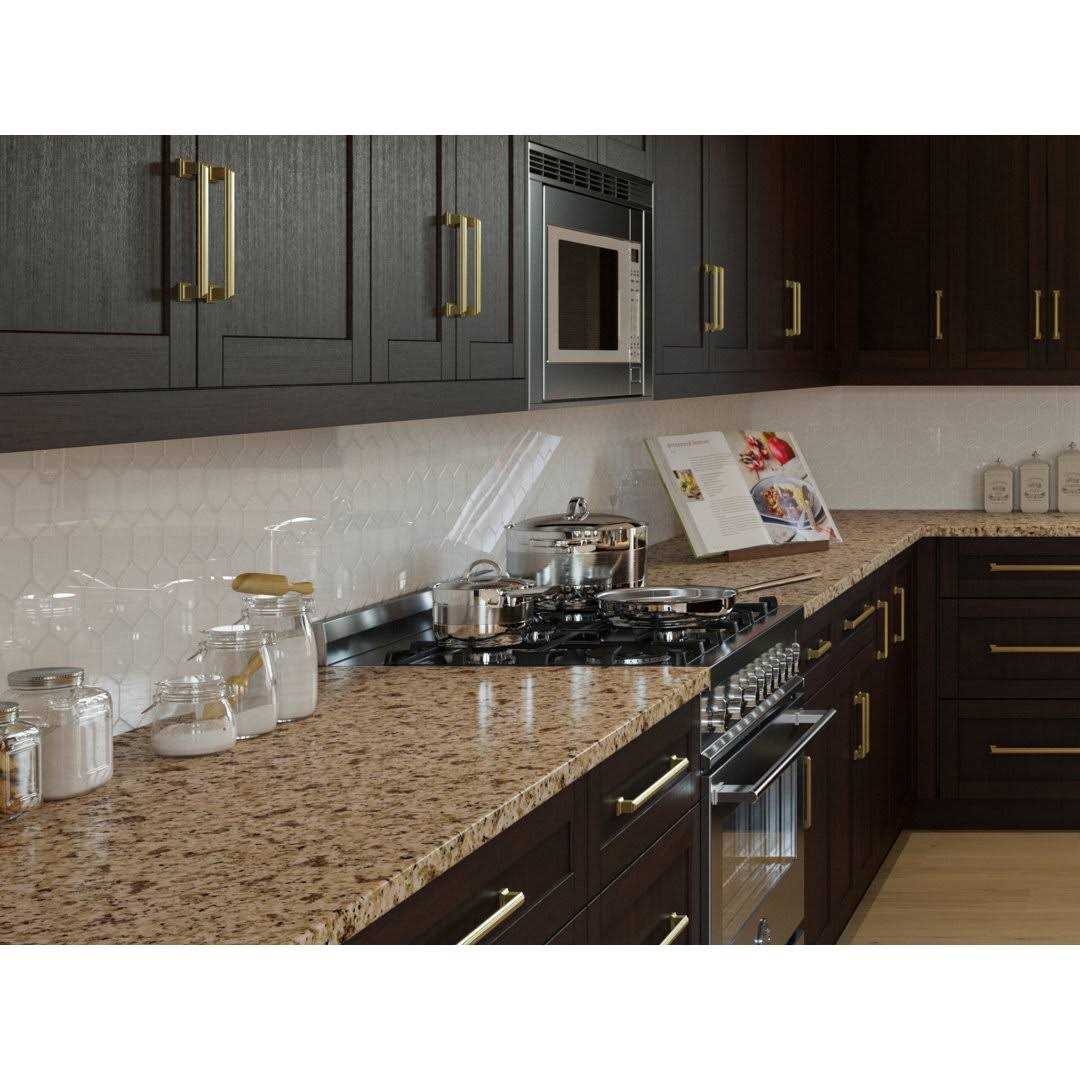 NewAge Products Super White 11 in. x 13.2 in. Glass Hexagon Mosaic Tile - Image 5