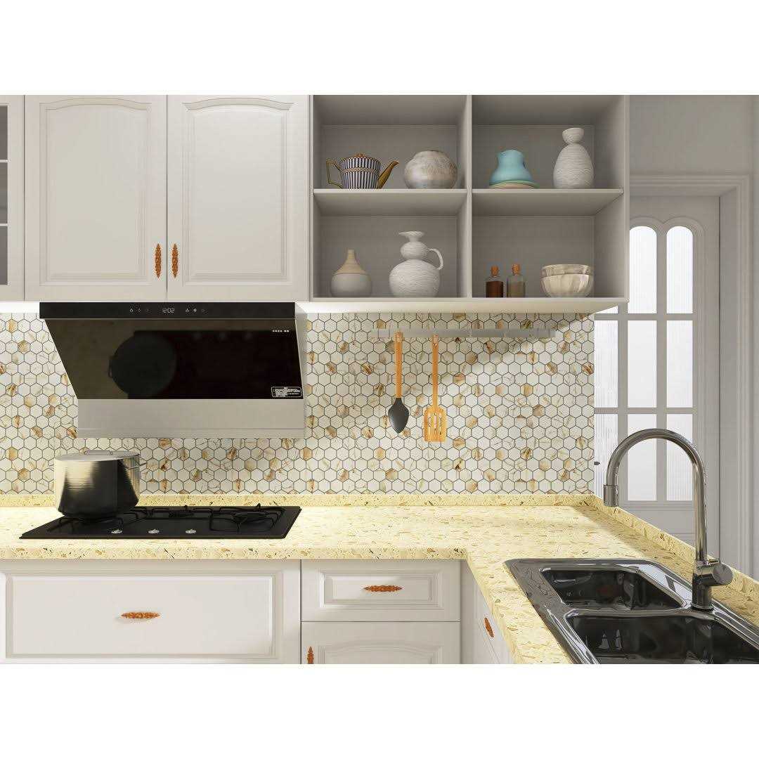 WS Tiles Value Matte Carrara 10.7 in. x 11.1 in. Porcelain 2 inch Hexagon Mosaic Floor & Wall Tile - Image 4