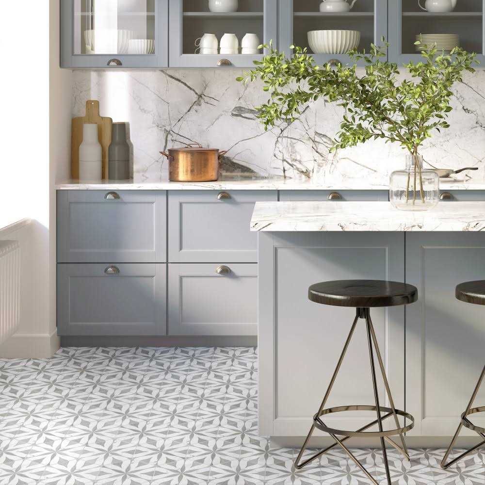 Merola Tile Llama Flower Loire 8-5/8 In. x 9-7/8 In. Porcelain Floor and Wall Tile - Image 5