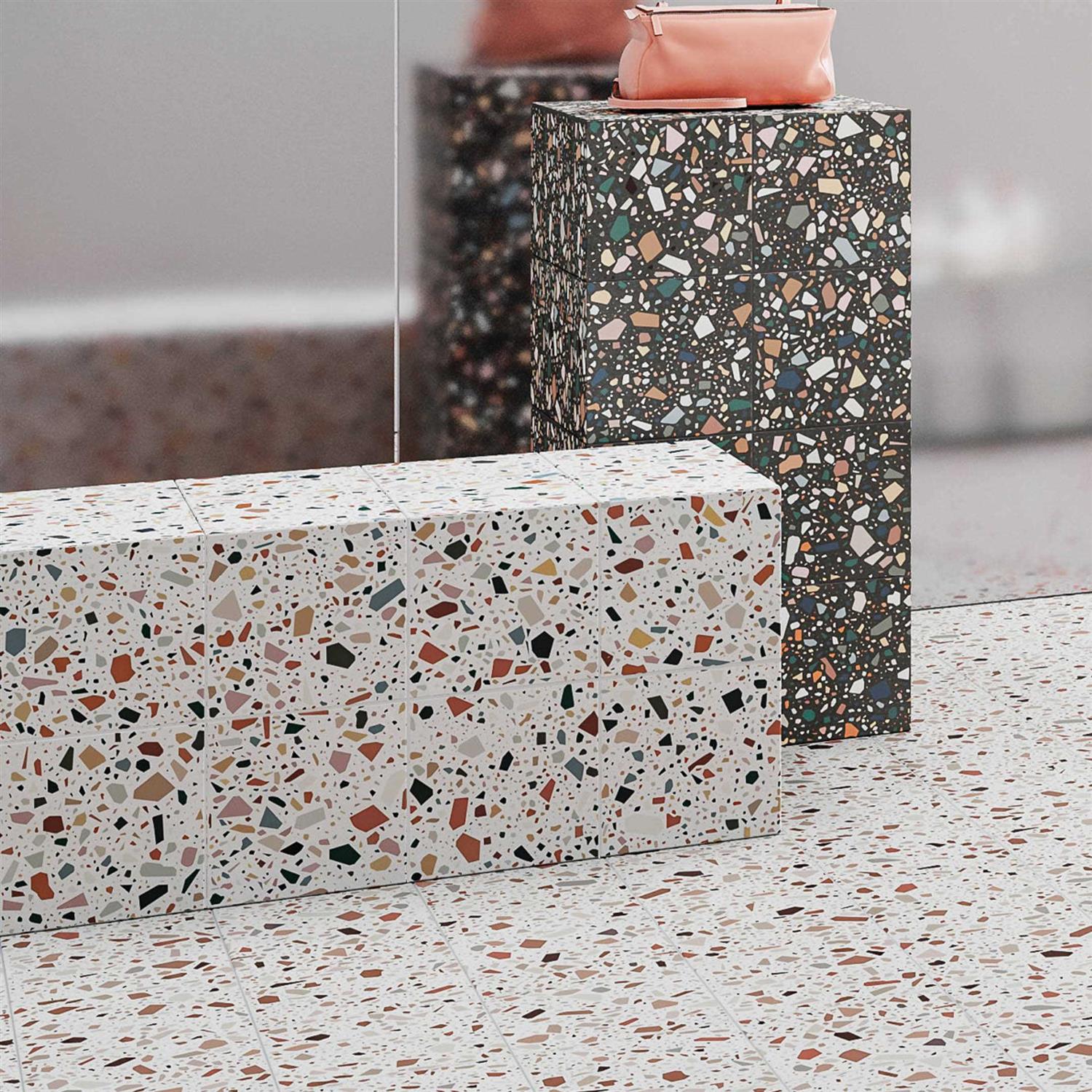 Confetti 8 x 8 Terrazzo Italian Porcelain Tile Encore Surfaces - Image 3