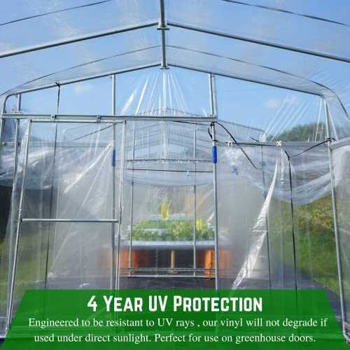 Farm Plastic Supply - Clear Vinyl Sheeting - 15 Mil - (4'6 x 15') - Vinyl Plastic Sheeting, Clear Vinyl Sheet for Storm Windows, Covering, - Image 4