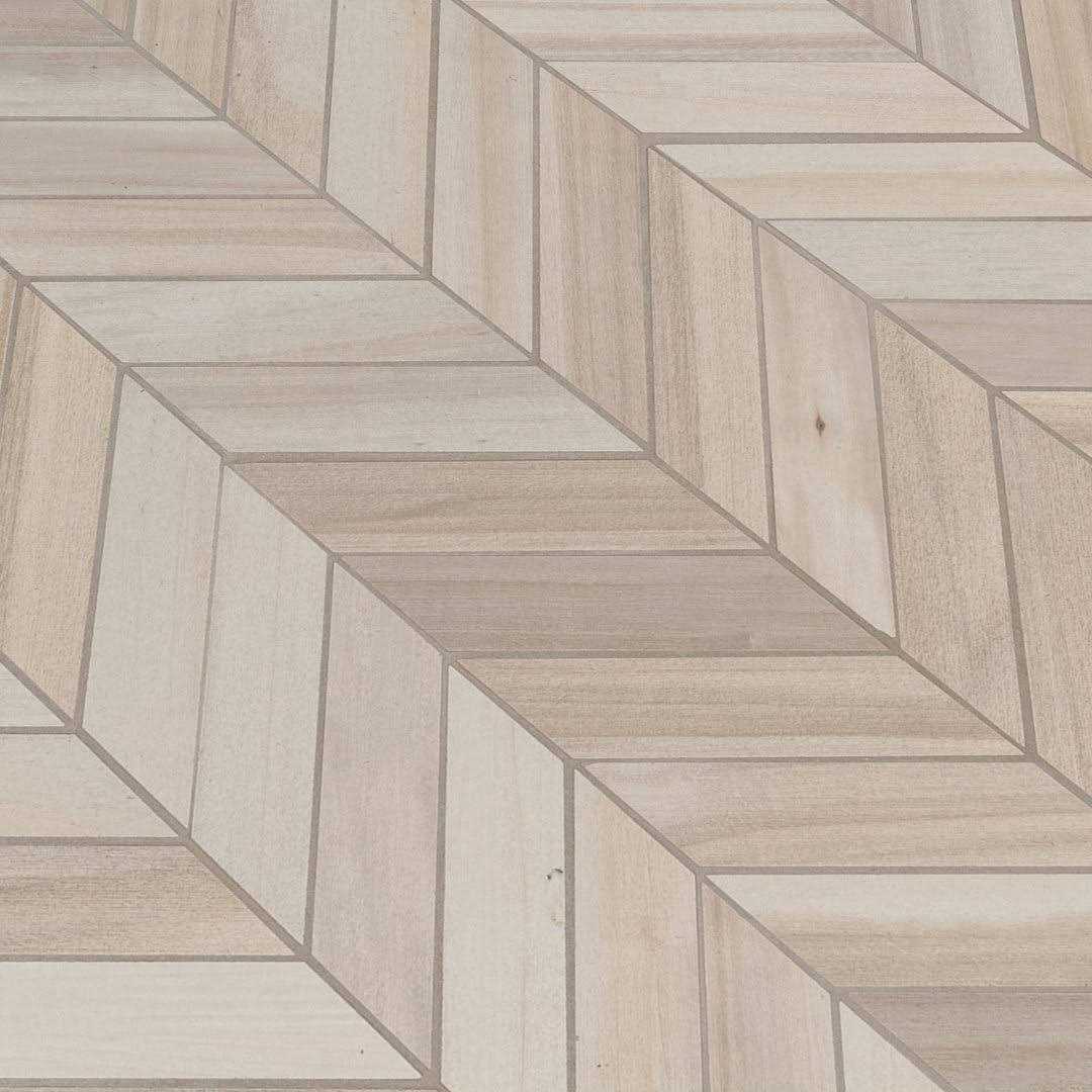 MSI Havenwood Dove Chevron 12 in. x 15 in. Matte Porcelain Wood Look Floor and Wall Tile - Image 3