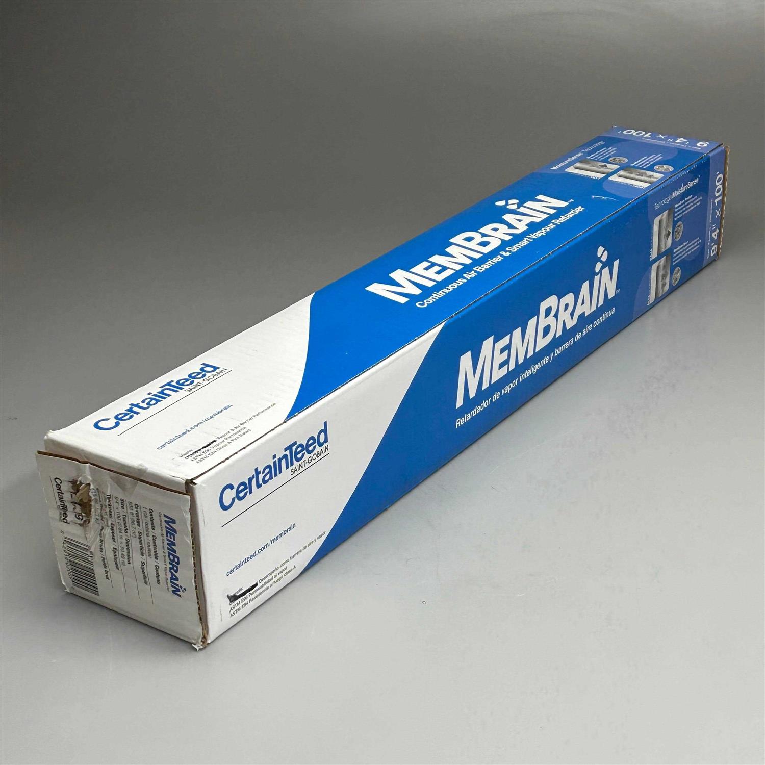 CertainTeed MemBrain 9 ft. W x 100 ft. L Air Barrier and Smart Vapor Retarder Roll 933 sq ft - Image 3