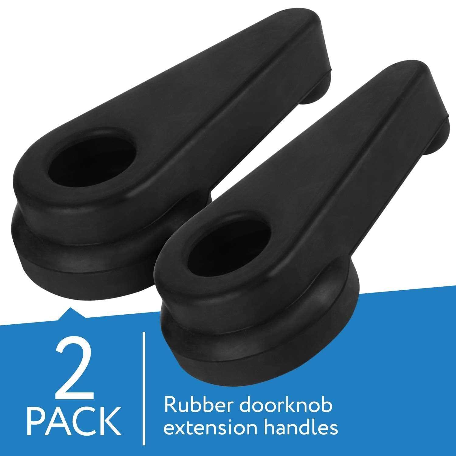 Impresa Two Pack Door Handle Extension Soft Rubberized Doorknob Extension - Image 5