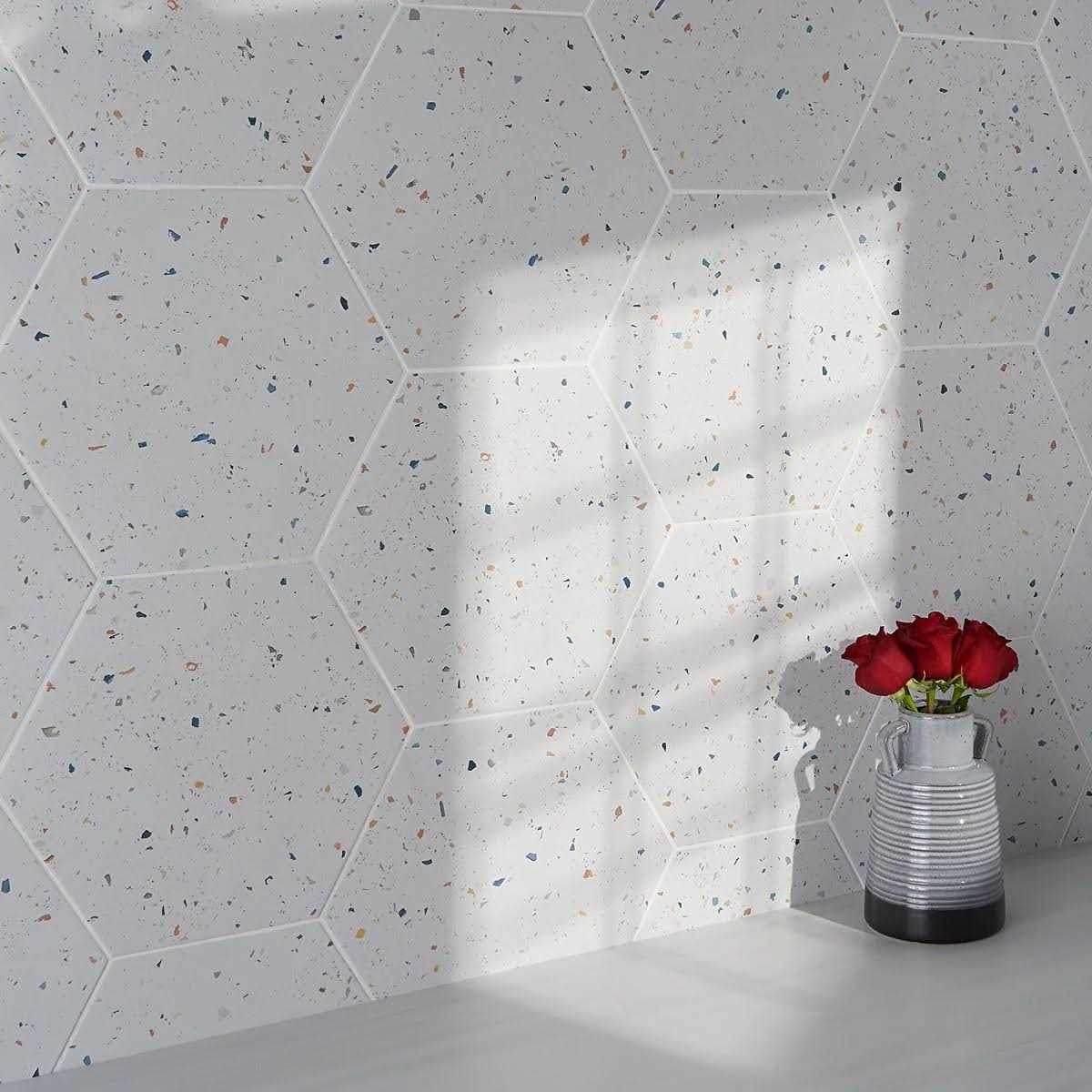 Ivy Hill Tile Malati 12.5 in. x 14.5 in. Matte Porcelain Hexagon Floor and Wall Tile - Image 3