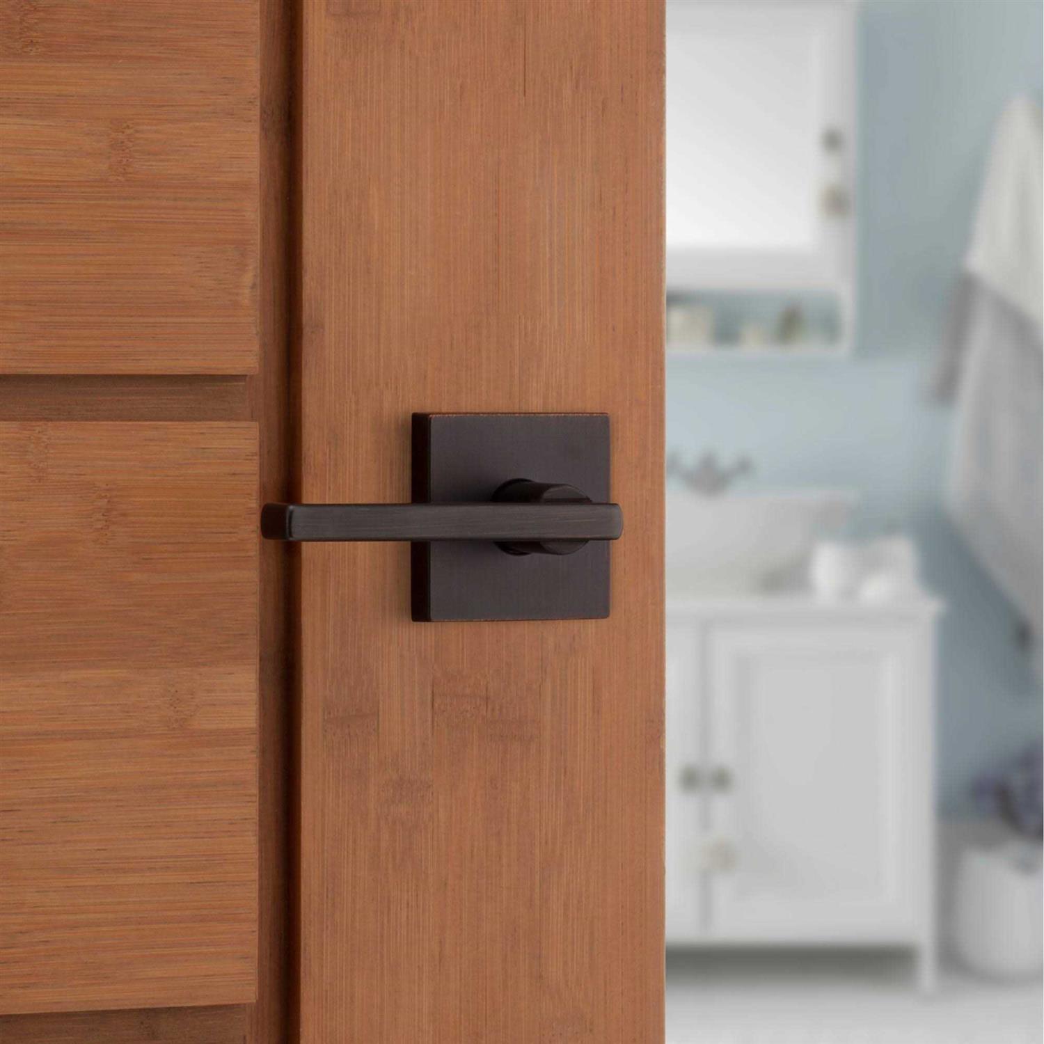 Kwikset 720HFLSQT-514 Halifax Lever with Square Rose Passage Door Lock - Image 4