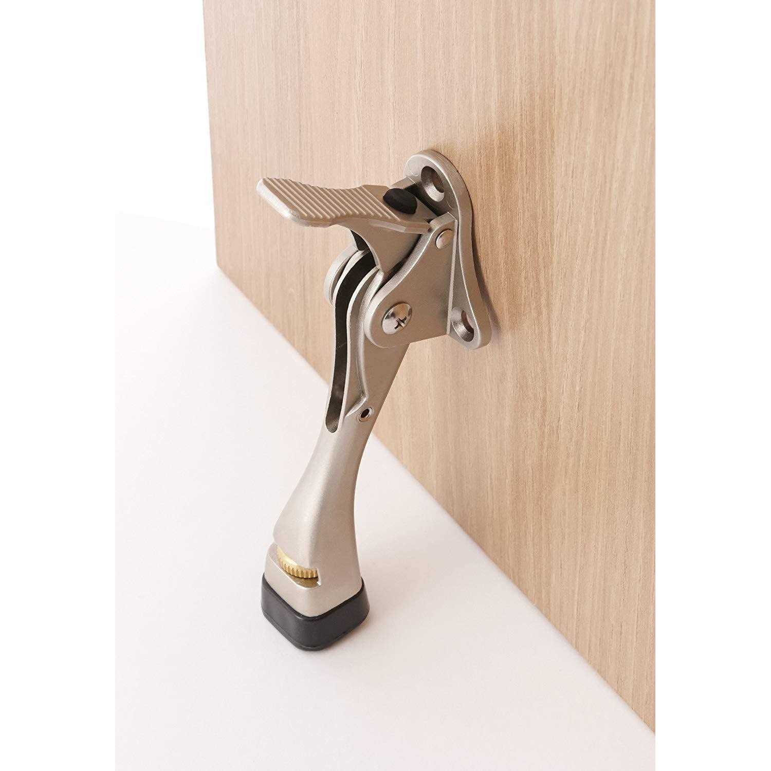 Gotega Door Stopper Kickdown Door Stop with One Touch Adjustable Height and Rubber Tip 4 Inches - Image 3