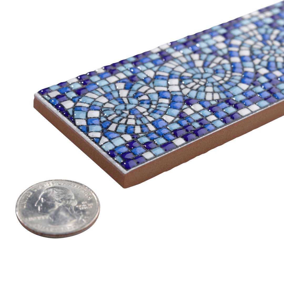 Merola Tile Captain Riptide 2 x 8 Ceramic Specialty Trim WES8CQRIPB - Image 3