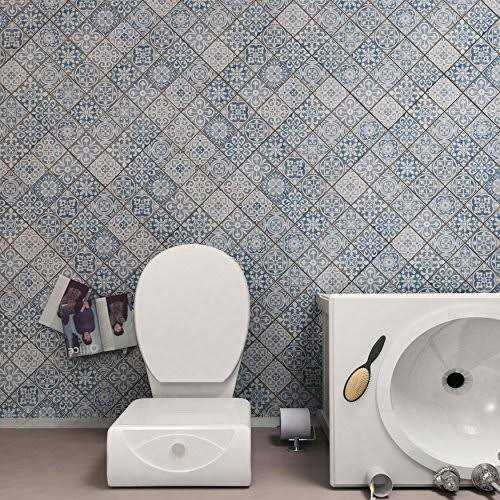 Merola Tile Faenza Azul 13 in. x 13 in. Ceramic Floor and Wall Tile - Image 4