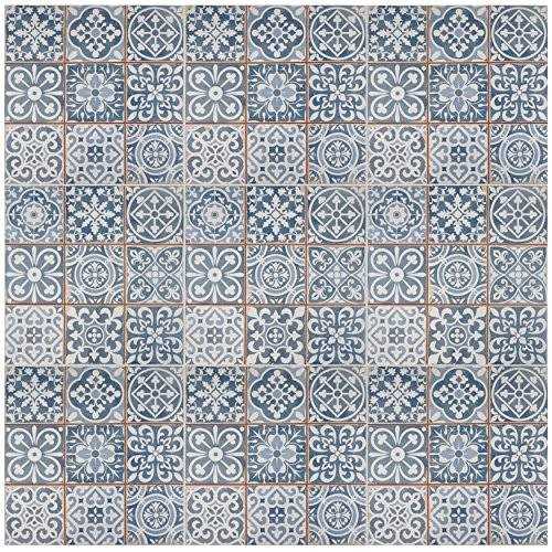 Merola Tile Faenza Azul 13 in. x 13 in. Ceramic Floor and Wall Tile - Image 5