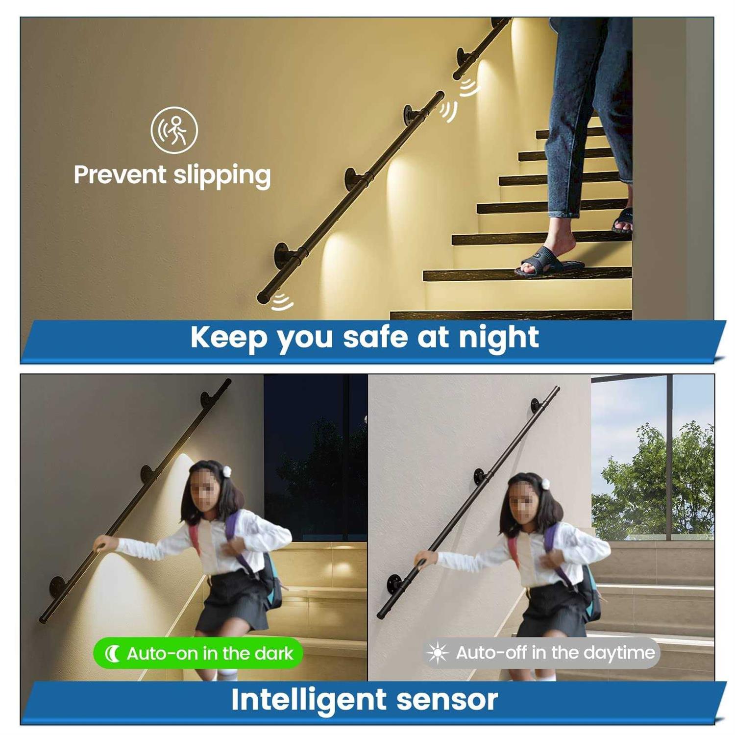 Muzata 6.6Ft LED Pipe Handrail HW21 Bbg - Image 3