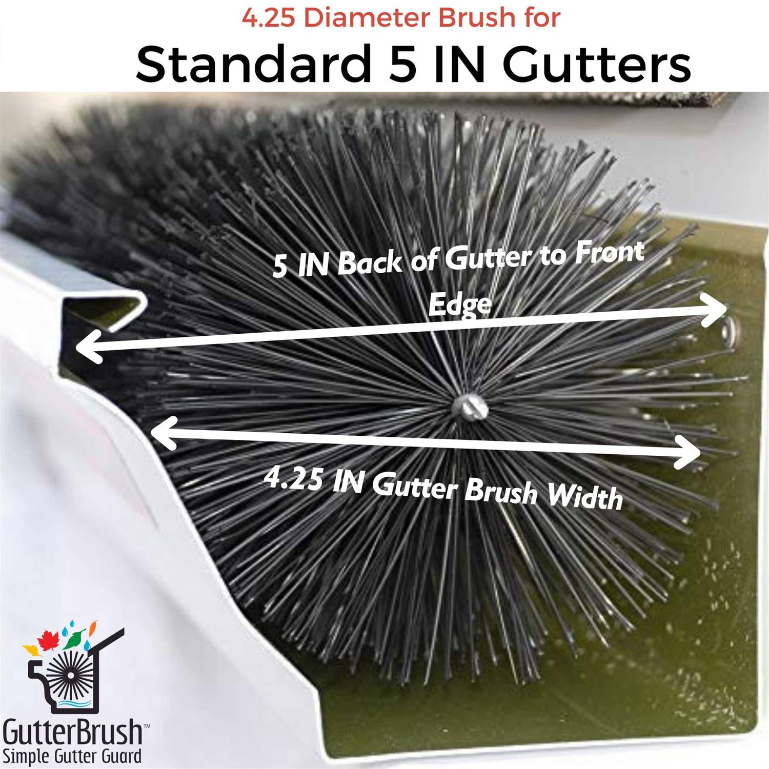 GutterBrush Simple Gutter Guard 5IN-6FT - Image 3