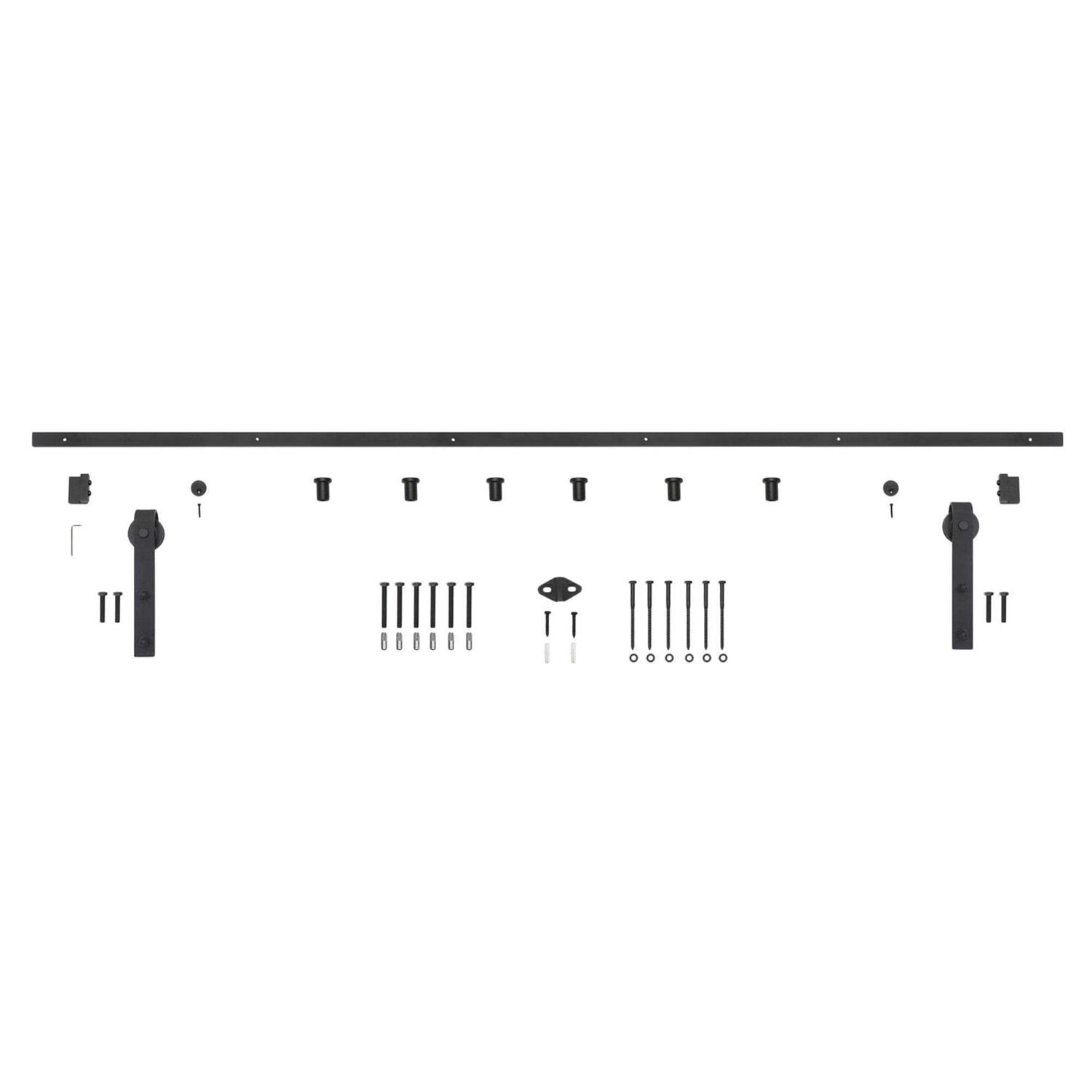 Miseno Mbdh0005x96 96 inch Bent Strap Barn Door Hardware Kit - Image 3