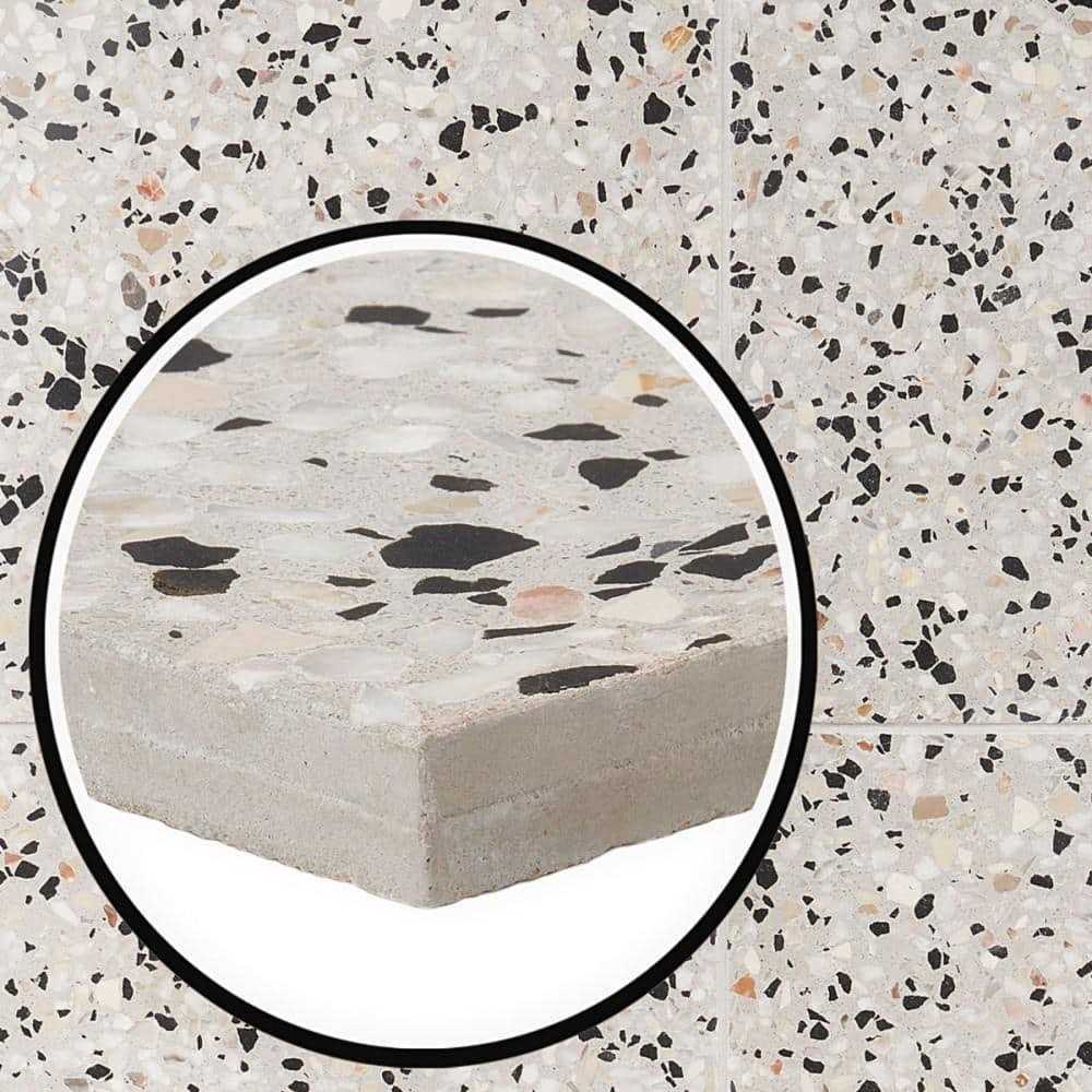 Ivy Hill Tile Raleigh 16.14 in. x 16.14 in. Polished Terrazzo Cement Floor and Wall Tile - Image 4