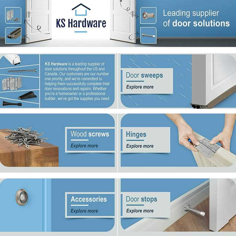 KS Hardware New Patent Pending Adjustable Double Bubble Door Sweep Draft Stopper - Image 5