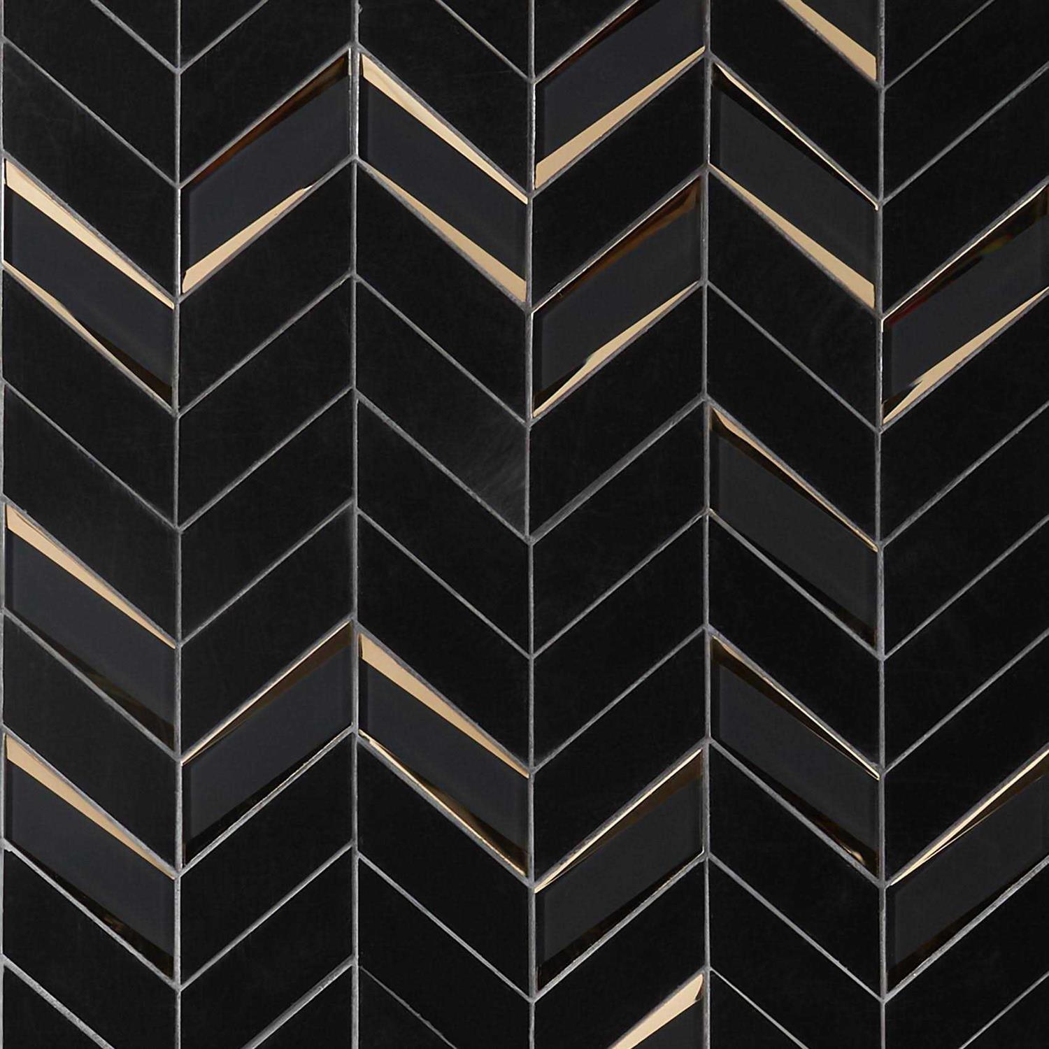Ivy Hill Tile Mogo 10.82 in. x 13.3 in. Polished Marble and Glass Wall Mosaic Tile - Image 3