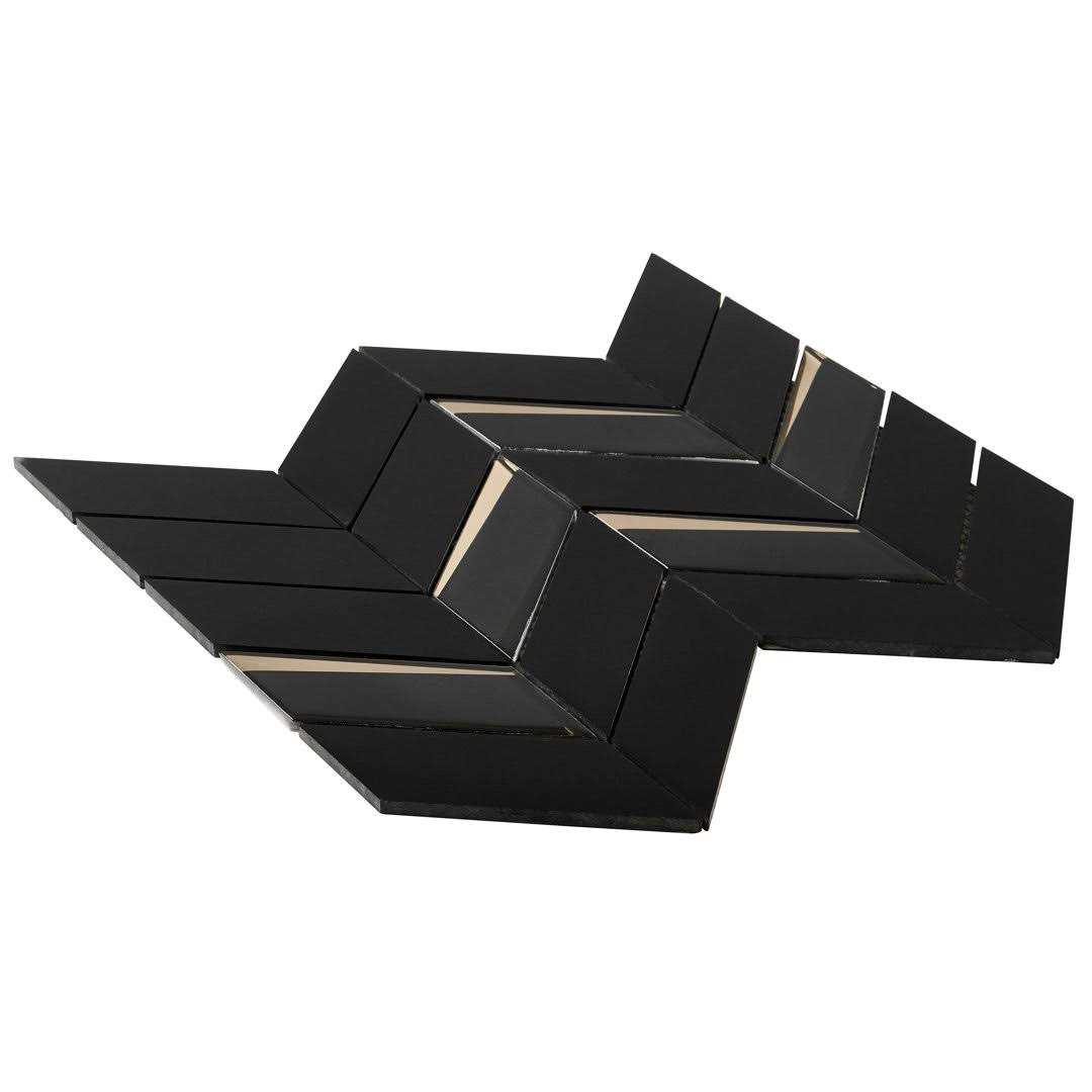 Ivy Hill Tile Mogo 10.82 in. x 13.3 in. Polished Marble and Glass Wall Mosaic Tile - Image 4