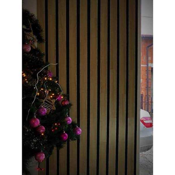 Ejoy 94.5 in. x 4.8 in. x 0.5 in. Acoustic Vinyl Wall Cladding Siding Board - Image 3